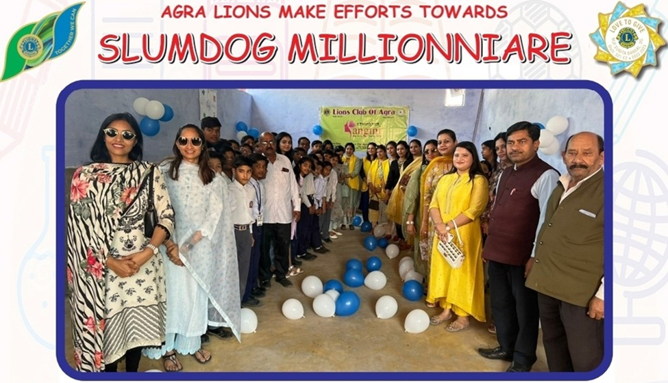 Empowering Slum Children: Agra Lions Club Build a Bright Future